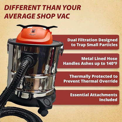 Pellethead Ash Vault Pro | 10-Amp Ash Vacuum - Image 2