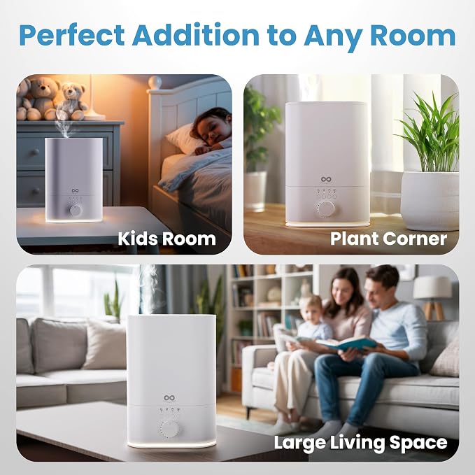 Everlasting Comfort 6L Humidifier Large Room, High Mist Output 60 HR Runtime - Image 8