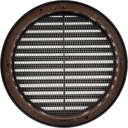 Black 6" Inch Round Ventilation Grille - Image 2