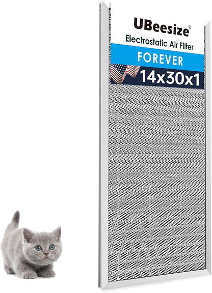 UBeesize 14x30x1 Reusable Electrostatic Air Filter HVAC AC Furnace Filter by UBeesize