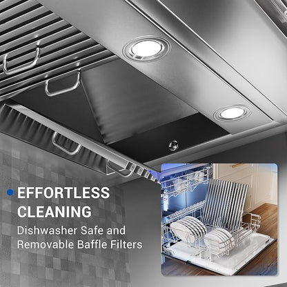CT Copper Tailor Built-in Range Hood Insert Vent 48 Inch, 1150 CFM - Image 3
