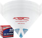 TCP Global - 190 Micron Filter Tips Ultra-Fine Paint Strainer - Pure Blue Nylon by TCPGlobal