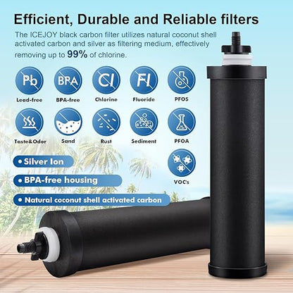 Alkaline Carbon Rods for Gravity Water Filters – Raises pH up to 9.2, - Image 2