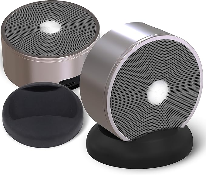 Long Run Technologies Stereo Bluetooth Speakers - Wireless Computer Speaker for Desktop Laptop PC for Boys & Girls Sister Brother Mom & Dad - Bluetooth Stereo Speakers Home Theater Gaming Rose Gold
