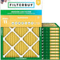 Filterbuy 17x22x1 Air Filter MERV 11 Superior Pet & Allergy Defense, by Filterbuy
