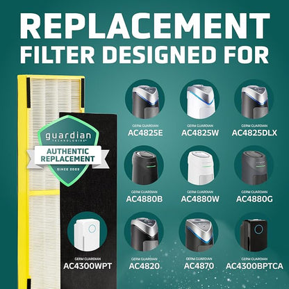 GermGuardian HEPA Pure Genuine Air Purifier Filter B, Removes 99.97% of - Image 4