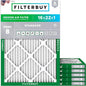 Filterbuy 16x22x1 Air Filter MERV 8 Essential Dust & Allergy Defense, by Filterbuy