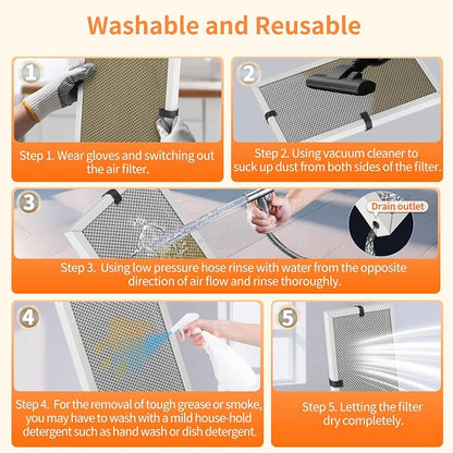2-Pack 12x12x1 MERV 8 Reusable & Washable Electrostatic Air Filters - Image 4