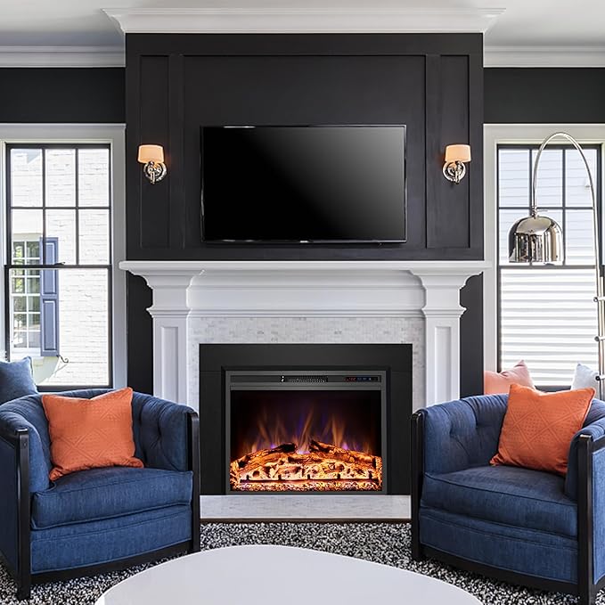 Trim Kit for 35.6" W x 21.1" H Electric Fireplace Inserts