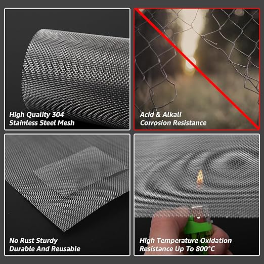 6 Pack 6x8 Inch Wire Mesh, 20 Mesh Stainless Steel Mesh, Never Rust Sturdy - Image 5