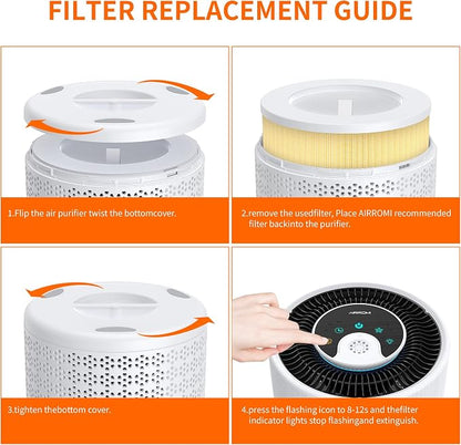 AIRROMI A2001 HEPA Air Purifier Replacement: Original 3-in-1 Filter, Removes - Image 8