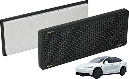 Tesla Model Y Front Trunk HEPA Carbon Air Filters Kit by SNOWOOW