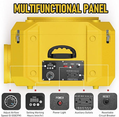 Commercial Air Scrubber, Negative Air Machine - Image 4