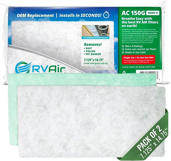 AC Filter - Air Conditioner Replacement Filters - RV Air Cleaner - Camper by RVAair