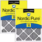 Nordic Pure 12x12x1 Furnace Air Filters MERV 10 Pleated Plus Carbon 2 Pack by NordicPure
