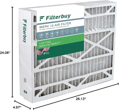 Filterbuy 24.5x27x5 Air Filter MERV 13 Optimal Smoke & Allergy Defense - Image 10