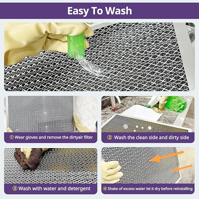 20x30x1 Furnace Filter-MERV8, Washable & Reusable Electrostatic Air Filter - Image 4