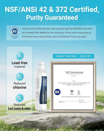 AQUA CREST RV Water Filter, RV Inline Water Filter - Image 3