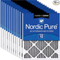 Nordic Pure 18x25x1 Furnace Air Filters MERV 12 Pleated Plus Carbon 12 Pack by NordicPure