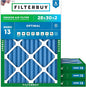 Filterbuy 28x30x2 Air Filter MERV 13 Optimal Smoke & Allergy Defense, by Filterbuy