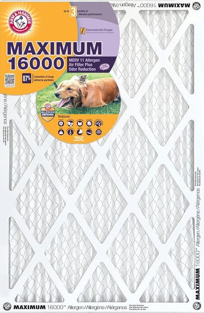 Arm & Hammer Max Allergen & Odor Reduction 14x14x1 Air and Furnace Filter - Image 4