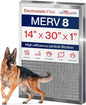 14x30x1 Electrostatic Air Filter, MERV 8, Reusable Furnace AC/HVAC Filter by LifeSupplyUSA