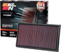 K&N High-Flow Original Lifetime Engine Air Filter: Increase Power: Premium by KNEngineeringInc