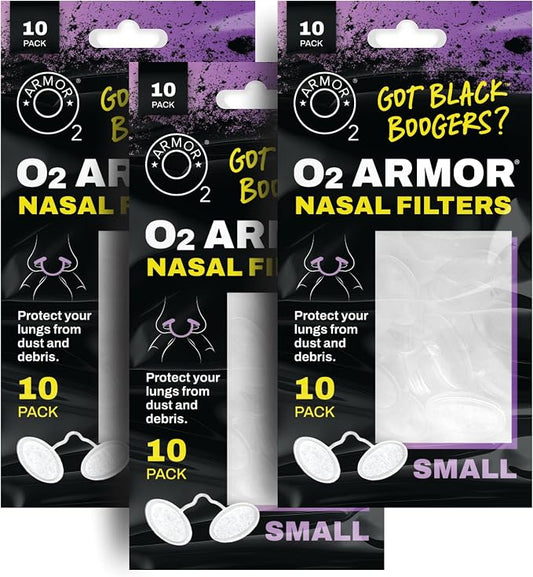 O2 Armor Nose Filters for Welders & Allergies by O2Armor
