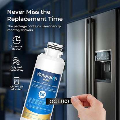 Waterdrop Plus DA29-00020B NSF 401&53&42 Certified Refrigerator Water Filter - Image 7