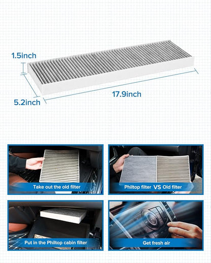 PHILTOP ACF032 Cabin Air Filter, Replacement - Image 8