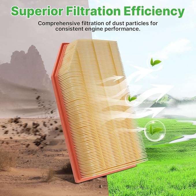 2PCS Engine Air Filter Fit for Jeep Wrangler 2018-2025 2026 2.0L/3.6L, Jeep - Image 6