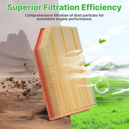 2PCS Engine Air Filter Fit for Jeep Wrangler 2018-2025 2026 2.0L/3.6L, Jeep - Image 6
