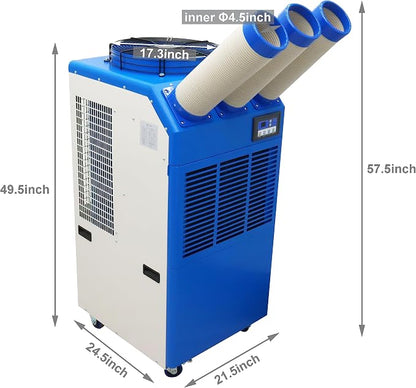 TECHTONGDA Industrial Spot Cooler Mobile Air Conditioner Outdoor Cooling - Image 5