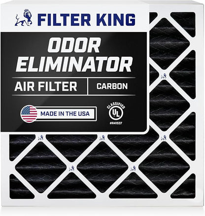 Filter King 22x26x1A Carbon Air Filters | 4 Pack | Carbon MERV 8 HVAC Pleated by FilterKing