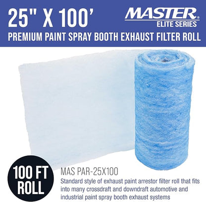 Master Airbrush Elite Paint Spray Booth Exhaust Filter Roll 25" x 100' - Image 2
