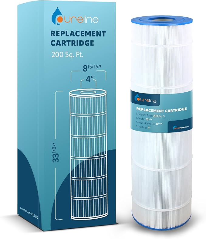 Pureline Pool Replacement Cartridge Filter, 200 Sq Ft, Compatible by Pureline