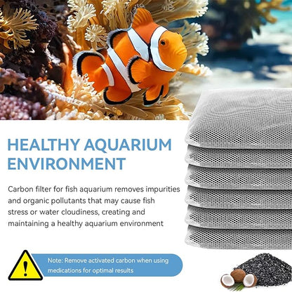 6 Pack Aquarium Activated Carbon Bags, Chemical Aquarium Filter Media, - Image 7