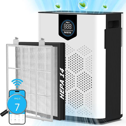 Smart Wifi Air Purifiers for Home Large Room Up to 3000 Ft², DAYETTE Air Cleaner by Dayette