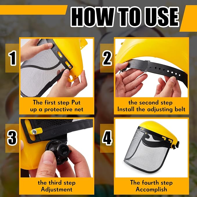 Amylove 4 Pcs Safety Face Shield - Image 4