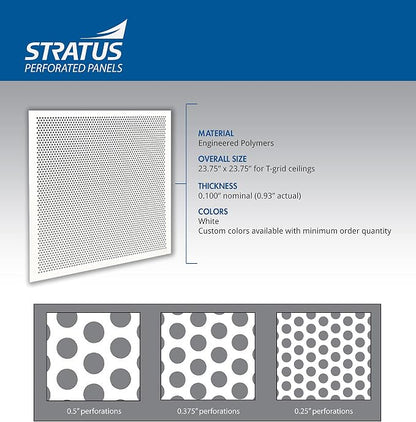 2'x2' Black Plastic Perforated Tile, 5 Pack, - Image 5