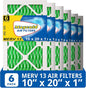 Maycold MERV 13 10x20x1 Air Filter, High-Efficiency Pleated AC & Furnace Filters by Maycold