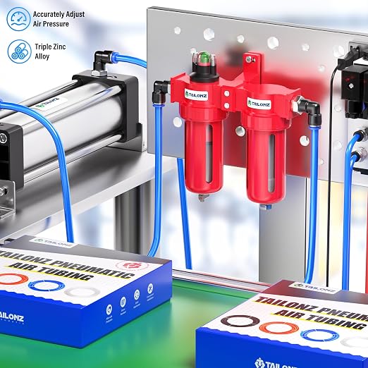 TAILONZ PNEUMATIC 0-150PSI 1/2 Inch NPT Aluminum Alloy Air Filter Drying System - Image 3