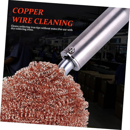 10pcs Copper Cleaning Balls for Soldering Iron Tips Nozzle Cleaner Soldering - Image 5
