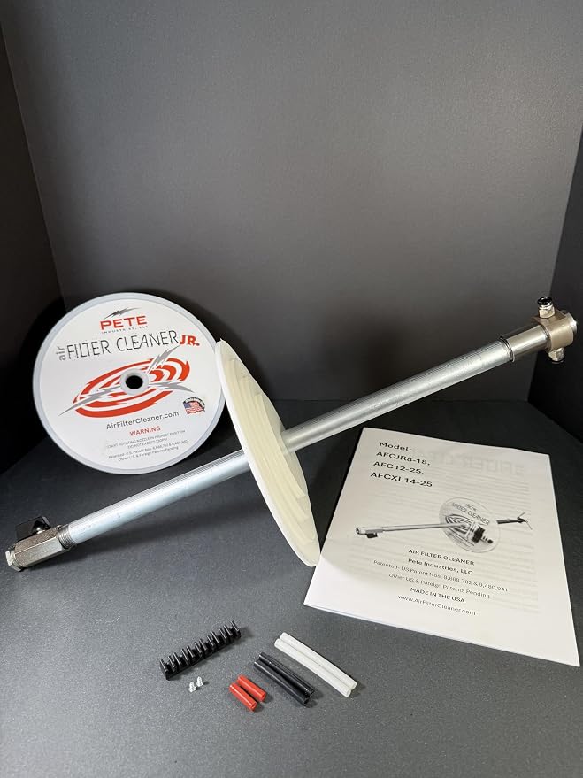 Air Filter Cleaner JUNIOR by Pete Industries, 360º rotating nozzle, Cleans - Image 2