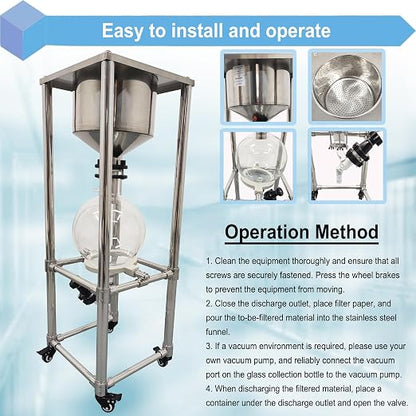 50L Vacuum Filtration System, Negative Pressure Suction Filter - Image 8