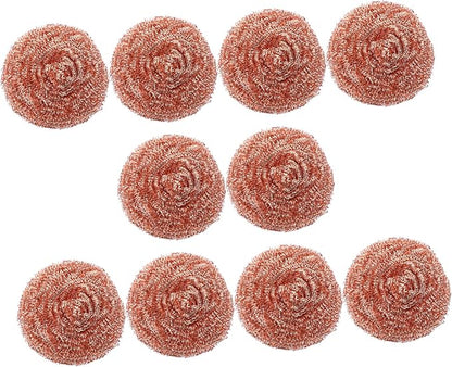 10pcs Copper Cleaning Balls for Soldering Iron Tips Nozzle Cleaner Soldering by Holibanna