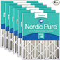 Nordic Pure 16x24x4 Pleated MERV 14 Air Filters 6 Pack by NordicPure