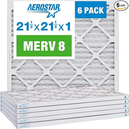 Aerostar 21.5x21.5x1 MERV 8-6 Count by AirFiltersDelivered