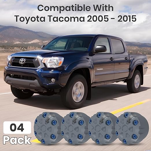 4 Pack - 2nd Gen Tacoma Accessories AC Knob Upgrade - 2005,2006,2007,2008,2009,2010,2011,2012,2013,2014,2015 Tacoma Climate Control Dial Mods Set - for Toyota Interior Replacement Kit