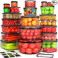 44 Pcs Food Storage Containers by RockBerry